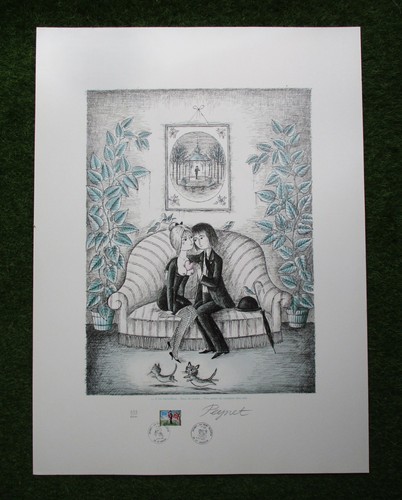 Raymond peynet lithographie - peynet,