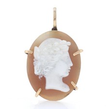 Vintage sculpté coque cameo - coque,