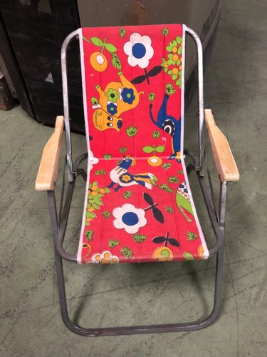 Chaise pliante vintage - chaise,