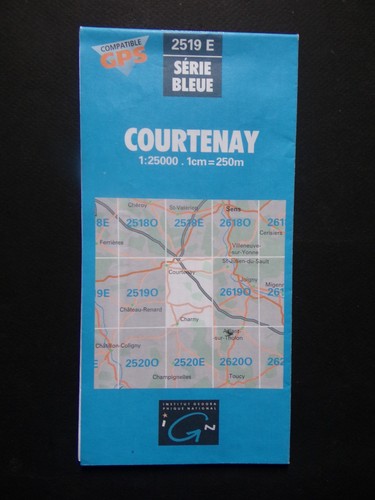 Carte ign série - bleue, 2519