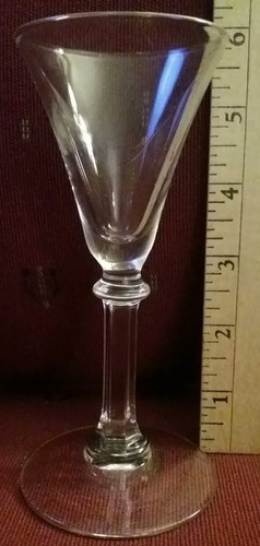 Crystal clear stemed wine - clear,