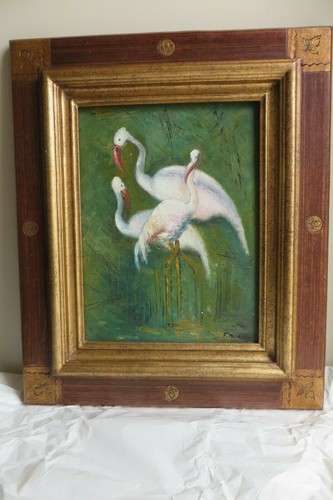 Tableau peinture huile - , sur