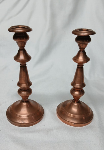 Ancien bougeoir cuivre - ancien, en