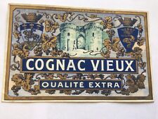 Etiquette Cognac Vieux Qualité Extra