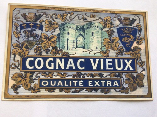 Etiquette cognac vieux - cognac,