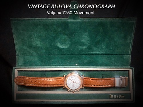 Vintage bulova chronograph - bulova, w/