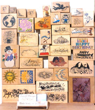 lot 39 tampon encreur petaluna art rubber + 23 encre embosseur inkstone colorbox