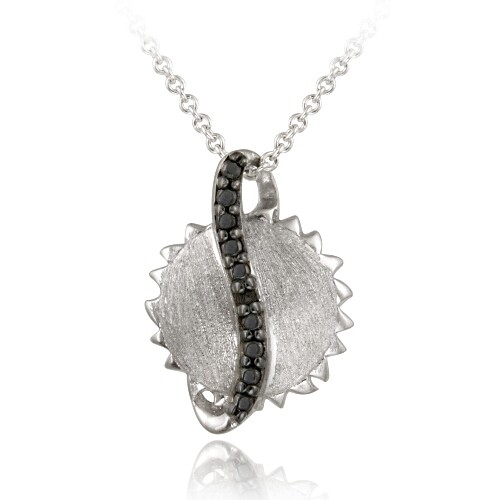 925 argent diamant noir - 925,