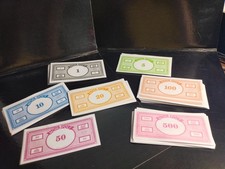 GROSSE LIASSE BILLETS MONOPOLY FAMILY 1/5/10/20/50/100/500 D ORIGINE PARKERS