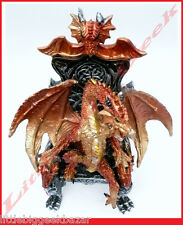 DRAGONS : Statue Dragon sur son Trone résine couleur 15Cm 67027 # NEUF #