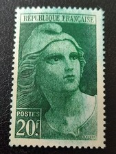 VARIÉTÉ - Marianne de Gandon , Maury 730 important défaut d'essuyage 