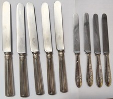 métal argenté lot de couteaux 5 Boulenger 4Christofle arts de la table