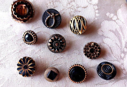 Boutons verre lustre - 10,