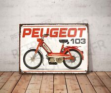 Plaque métal vintage Peugeot