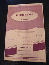 "Partition Feuille de Thé F Clare Muréna Viseur Balta"