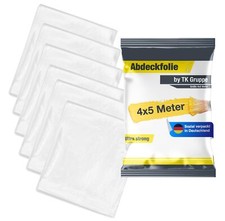 Lot de 6 films de recouvrement – Bâche de peintre 4 x 5 m – Bâche de 160 m² –...