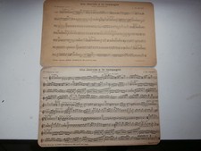 Partition 1900 UNE JOURNEE A LA CAMPAGNE BUFFET CRAMPON Trombone UT & Clarinette