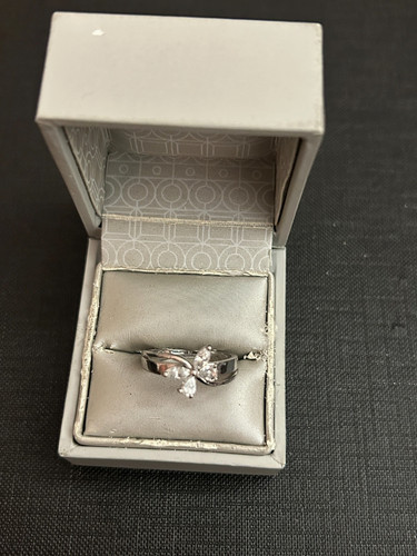 Belle bague argent - en, massif