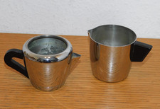 LOT original vintage CREMIER POT à LAIT en métal SAINT LOUIS cuivre pur chromé