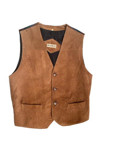 Gilet western vintage daim - western,