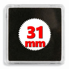 Capsules numismatiques carrées Quadrum 31 mm.