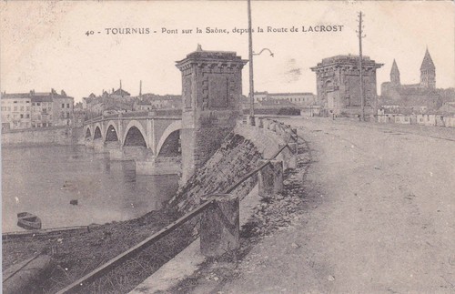 Tournus pont sur - sur, saône