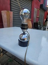 Lampe Boule Metal Chromé Sur Base Plexi Années 60 Dlg Ingo Maurer