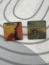 2 pin’s publicitaires Rizla+ vintage avec fermoirs