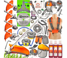 Débroussailleuse à Essence Tondeuse DEMON RQ580+3xOL + DISQUE + GRAISSE + MANCHE