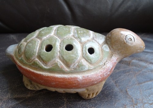 Ancienne tortue terre cuite - tortue,
