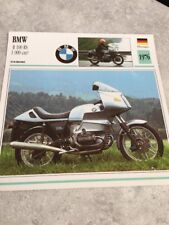 BMW R100RS 1000 cm3 1976 R100 RS  Carte moto Collection Atlas Allemagne