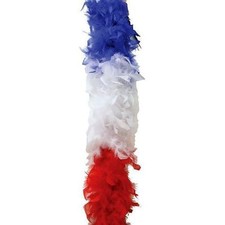 boa plume France bleu blanc