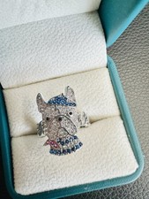 ✨ Bague chien scintillante