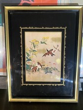 Tableau asiatique représentant des oiseaux