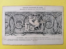 CPA VIEILLES ENSEIGNES en Fer forgé de PARIS Old Signs " AU FAUNE " Cabaret