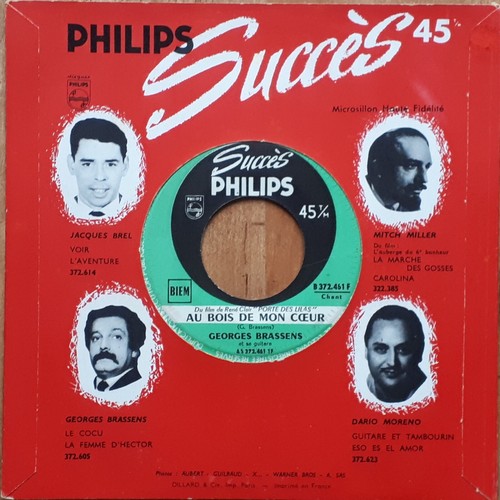 Georges brassens 45t juke - brassens, box