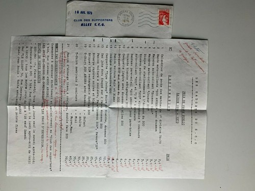 Courrier vintage 1979 club - courrier,