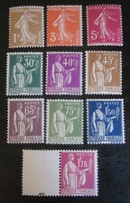 Lot 10 timbres neufs ** 1932
