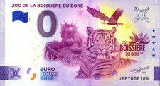 44 LA BOISSIERE DU DORE Zoo, 2024, Billet Euro Souvenir