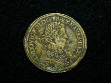 1637 JETON DE NUREMBERG CONRAD LAUFFER LAITON 27mm - LOUIS XIII             (n49