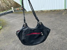 Sac à main Pourchet noir à anses tressées