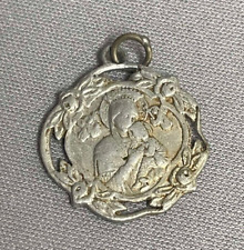 RELIGIOSA ANCIENNE MEDAILLE RELIGIEUSE ALU FRANCE VIERGE A L'ENFANT JESUS CHRIST