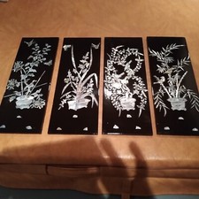 LOT DE 4 TABLEAUX VIETNAMIENS