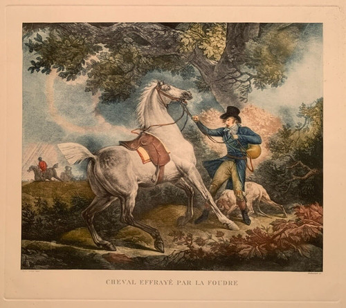 Carle vernet cheval effrayé - carle,