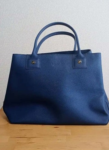 Agnes leather navy - navy, handbag