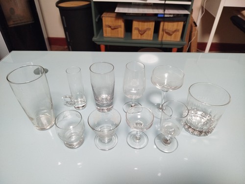 Lot verres ouraline - 10,