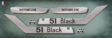 MOTOBECANE - kit adhésif 51 Black argent - Stickers