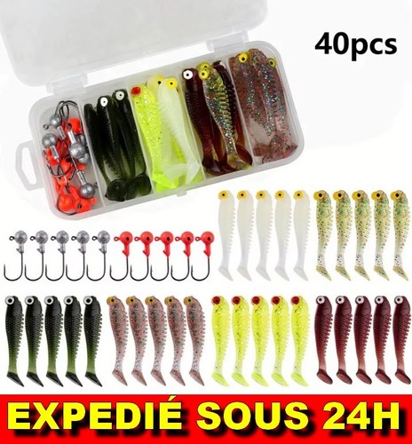 Kit leurres souples 5cm - 40,