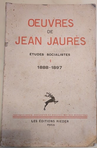 Oeuvre jean jaurès études - jean,