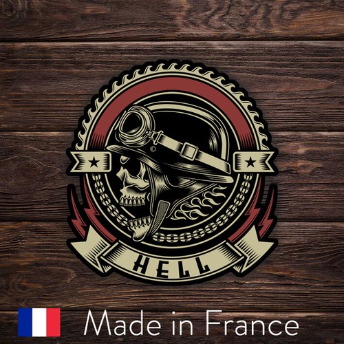 Skull head biker tete - skull, de